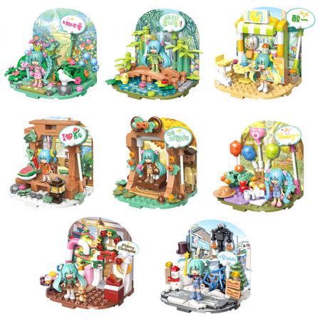 QMAN ENLIGHTEN KEEPPLEY 76011 non  HATSUNE MIKU FOUR SEASONS CUTENESS 8 MẪU ĐI CHƠI MÙA XUÂN CẦU SHIGURE TRÀ CHANH HÈ DƯA HẤU ĐÁ DÃ NGOẠI THU XÍCH ĐU CÂY PHONG GIÁNG SINH VUI VẺ ĐÙA TRONG TUYẾT VÀO ĐÔNG bộ đồ chơi xếp lắp ráp ghép mô hình Movie & Game Phim Và Trò Chơi