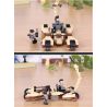 GUDI 8213 non  XE PHÁO BỌ CẠP 4 BÁNH bộ đồ chơi xếp lắp ráp ghép mô hình Earth Border Biến Giới Trái Đất 224 khối