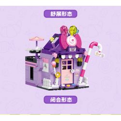 TOP TOY TC2012 2012 non  THƯỞNG THỨC LOẠT CẢNH ĐƯỜNG PHỐ TUYỆT VỜI QUQI BANGBANG HOUSE bộ đồ chơi xếp lắp ráp ghép mô hình Girl LILLIPOP HOUSE Con Gái