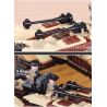 GUDI 8213 non  XE PHÁO BỌ CẠP 4 BÁNH bộ đồ chơi xếp lắp ráp ghép mô hình Earth Border Biến Giới Trái Đất 224 khối