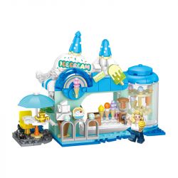 TOP TOY TC2011 2011 non  THƯỞNG THỨC LOẠT CẢNH ĐƯỜNG PHỐ TUYỆT ĐẸP MIAOMIAO SHAVED ICE HOUSE bộ đồ chơi xếp lắp ráp ghép mô hình Girl MIAO ICE HOUSE Con Gái