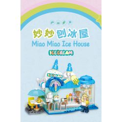 TOP TOY TC2011 2011 non  THƯỞNG THỨC LOẠT CẢNH ĐƯỜNG PHỐ TUYỆT ĐẸP MIAOMIAO SHAVED ICE HOUSE bộ đồ chơi xếp lắp ráp ghép mô hình Girl MIAO ICE HOUSE Con Gái