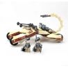 GUDI 8213 non  XE PHÁO BỌ CẠP 4 BÁNH bộ đồ chơi xếp lắp ráp ghép mô hình Earth Border Biến Giới Trái Đất 224 khối