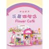 TOP TOY TC2010 2010 non  THƯỞNG THỨC LOẠT CẢNH ĐƯỜNG PHỐ TUYỆT ĐẸP QUÁN CÀ PHÊ HUAMAN bộ đồ chơi xếp lắp ráp ghép mô hình Girl FLOWER CAFE Con Gái