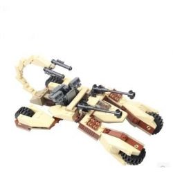 GUDI 8213 non  XE PHÁO BỌ CẠP 4 BÁNH bộ đồ chơi xếp lắp ráp ghép mô hình Earth Border Biến Giới Trái Đất 224 khối