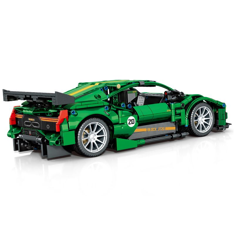 SEMBO 701921 non  ĐỔI ĐIỆN XE THỂ THAO QUÁI VẬT MÀU XANH LÁ CÂY tỷ lệ 1:14 bộ đồ chơi xếp lắp ráp ghép mô hình  Kỹ Thuật Công Nghệ Cao Mô Hình Phương Tiện 1069 khối