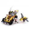 GUDI 8211 non  Ô TÔ CHIẾN ĐẤU CÙNG ROBOT ONG bộ đồ chơi xếp lắp ráp ghép mô hình Earth Border Biến Giới Trái Đất 185 khối