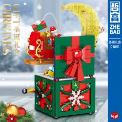 ZHEGAO 01051 non  HỘP QUÀ GIÁNG SINH bộ đồ chơi xếp lắp ráp ghép mô hình Creator Sáng Tạo 772 khối