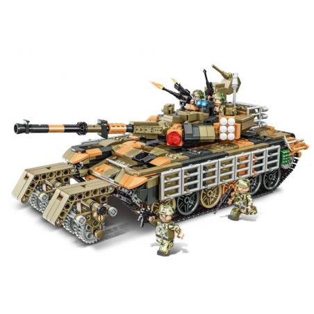 WOMA C0849 0849 non  XE TĂNG CHIẾN ĐẤU CHỦ LỰC T90MS bộ đồ chơi xếp lắp ráp ghép mô hình Military Army POWERFUL MILITARY Quân Sự Bộ Đội 1641 khối