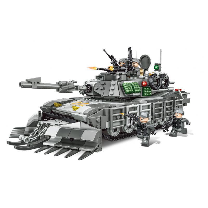 WOMA C0848 0848 non Lego XE TĂNG CHIẾN ĐẤU CHỦ LỰC M1A2 bộ đồ chơi xếp lắp ráp ghép mô hình Military Army POWERFUL MILITARY Quân Sự Bộ Đội 1472 khối