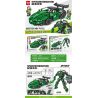 MINGDI 10088 non  BIẾN HÓA CỰC NHANH LAMBORGHINI bộ đồ chơi xếp lắp ráp ghép mô hình SPEED DEFORMATION 512 khối