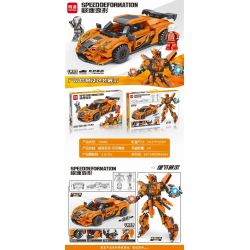 MINGDI 10085 non  CHUYỂN ĐỔI NHANH CHÓNG KNISEG bộ đồ chơi xếp lắp ráp ghép mô hình SPEED DEFORMATION 512 khối