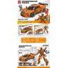 MINGDI 10085 non  CHUYỂN ĐỔI NHANH CHÓNG KNISEG bộ đồ chơi xếp lắp ráp ghép mô hình SPEED DEFORMATION 512 khối