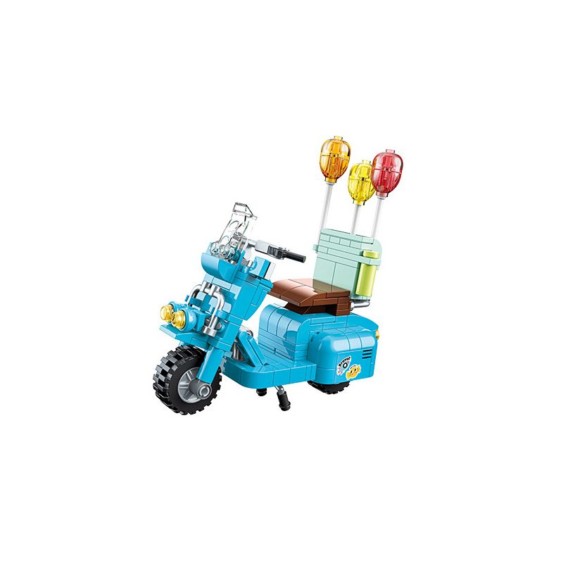 JAKI JK8311 8311 non Lego KHINH KHÍ CẦU bộ đồ chơi xếp lắp ráp ghép mô hình Creator BALLON MOTORCYCLE Sáng Tạo