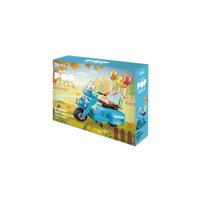 JAKI JK8311 8311 non  KHINH KHÍ CẦU bộ đồ chơi xếp lắp ráp ghép mô hình Creator BALLON MOTORCYCLE Sáng Tạo