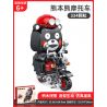 INBRIXX 880008 non  XE MÁY KUMAMON bộ đồ chơi xếp lắp ráp ghép mô hình Motorcycle Motorbike Xe Hai Bánh 334 khối