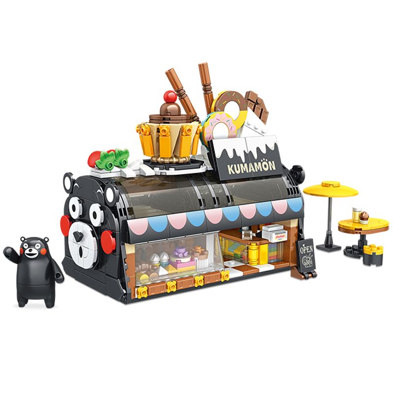 INBRIXX 880016 non Lego NHÀ BÁNH KUMAMON bộ đồ chơi xếp lắp ráp ghép mô hình Creator Sáng Tạo 620 khối