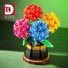 DK 3030 non  SAHARA TÌNH YÊU bộ đồ chơi xếp lắp ráp ghép mô hình Flowers HYDRANGEA Hoa 843 khối