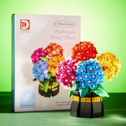 DK 3030 non  SAHARA TÌNH YÊU bộ đồ chơi xếp lắp ráp ghép mô hình Flowers HYDRANGEA Hoa 843 khối