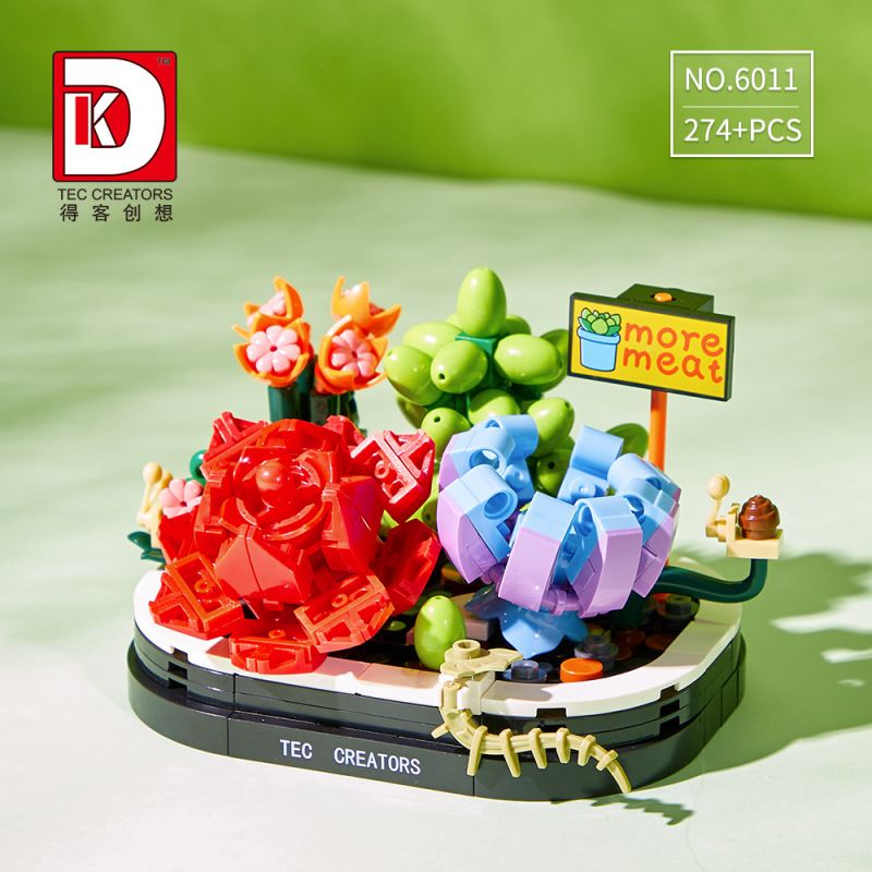 DK 6011 non  HƯƠNG THƠM BAY BỔNG bộ đồ chơi xếp lắp ráp ghép mô hình Colorful World Thế Giới Sắc Màu 274 khối