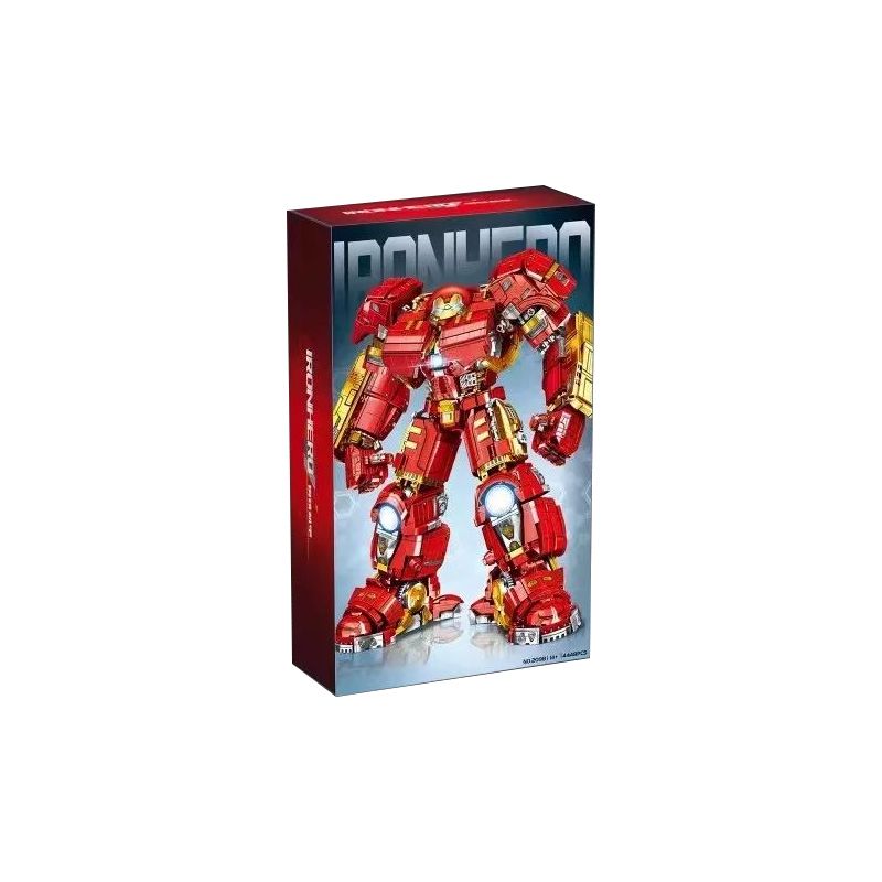 LW 2098 non  ÁO GIÁP HULKBUSTER MECHA THÉP bộ đồ chơi xếp lắp ráp ghép mô hình Marvel Super Heroes IRONHERO Siêu Anh Hùng Marvel 4448 khối