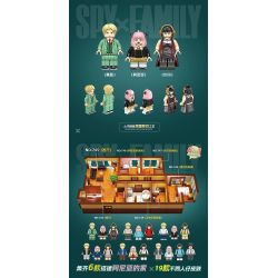 RENZAIMA 745 non  PHÒNG KHÁCH bộ đồ chơi xếp lắp ráp ghép mô hình SPY×FAMILY 466 khối