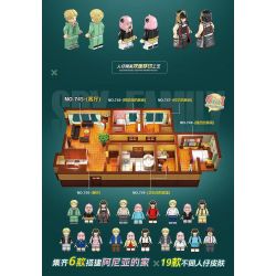 RENZAIMA 745 non  PHÒNG KHÁCH bộ đồ chơi xếp lắp ráp ghép mô hình SPY×FAMILY 466 khối