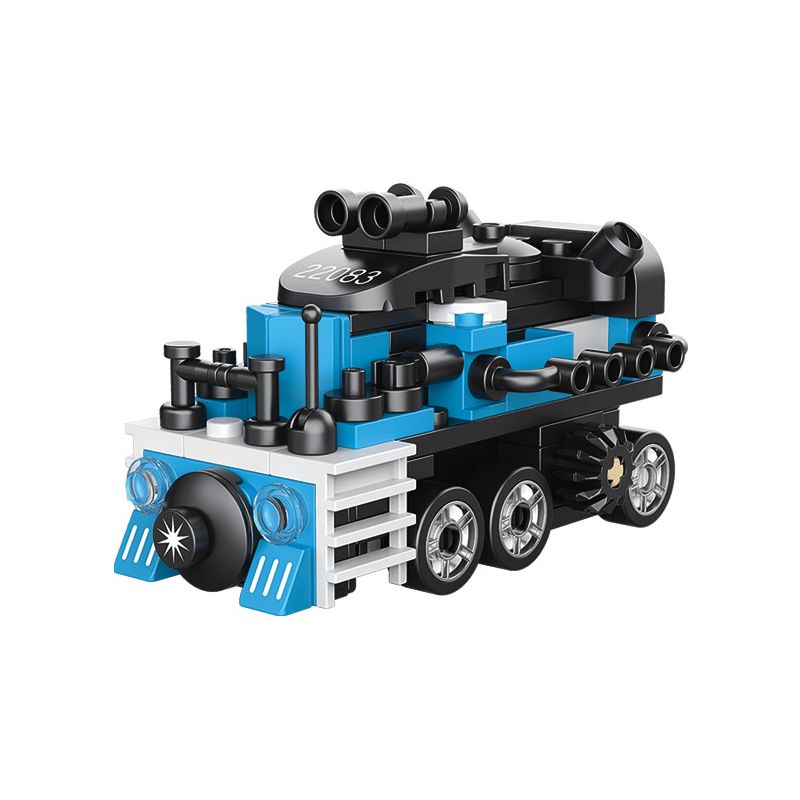 Decool 22083 Jisi 22083 non Lego TÀU HẬU CẦN XE LÙI bộ đồ chơi xếp lắp ráp ghép mô hình Mini Racing Pacemaker Đua Xe Mini 99 khối
