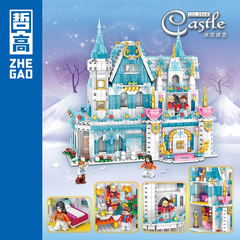 ZHEGAO 01014 non Lego LÂU ĐÀI BĂNG bộ đồ chơi xếp lắp ráp ghép mô hình ...