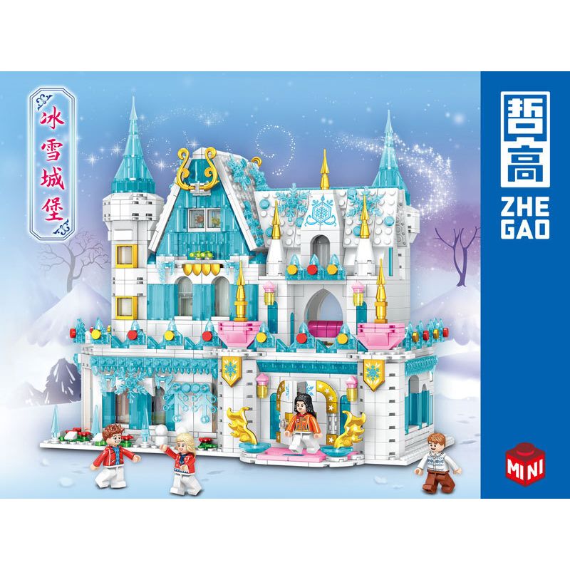 ZHEGAO 01014 non Lego LÂU ĐÀI BĂNG bộ đồ chơi xếp lắp ráp ghép mô hình ...