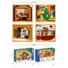 ZHEGAO DZ6025 6025 non  NHÀ BÁNH GỪNG bộ đồ chơi xếp lắp ráp ghép mô hình Christmas GINGERBREAD HOUSE Giáng Sinh 1481 khối