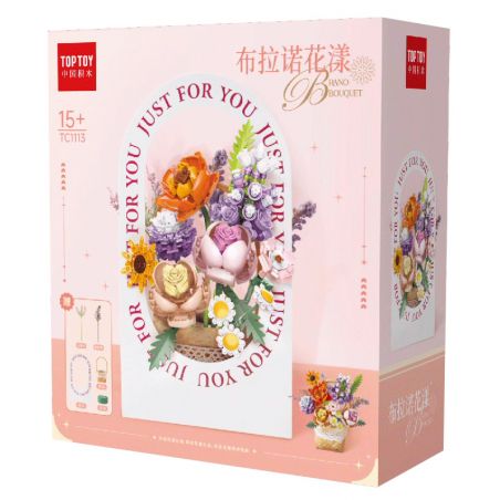 TOP TOY TC1113 1113 non  HOA BURANO bộ đồ chơi xếp lắp ráp ghép mô hình Gear JUST FOR YOU Đồ Lắp Ghép 580 khối