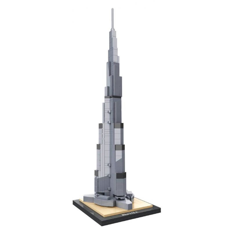 NOT Lego ARCHITECTURE BURJ KHALIFA 21055 HSANHE CACO 6368 xếp lắp ráp ghép mô hình BURJ KHALIFA ĐỊA ĐIỂM DUBAI Công Trình Kiến Trúc 333 khối