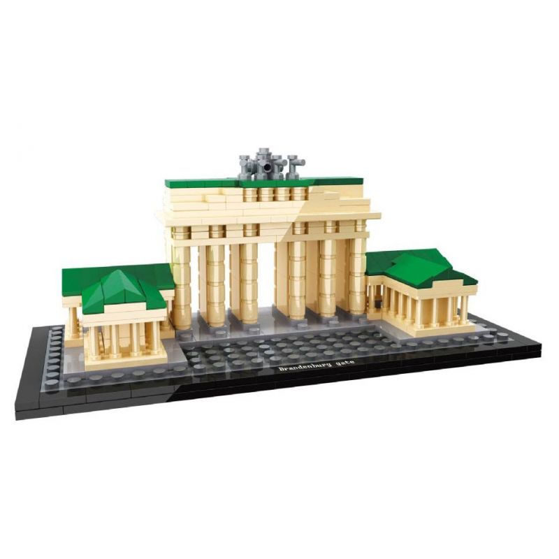 NOT Lego ARCHITECTURE BRANDENBURG GATE 21011 HSANHE CACO 6371 xếp lắp ráp ghép mô hình CỔNG BRANDENBURG Công Trình Kiến Trúc 363 khối