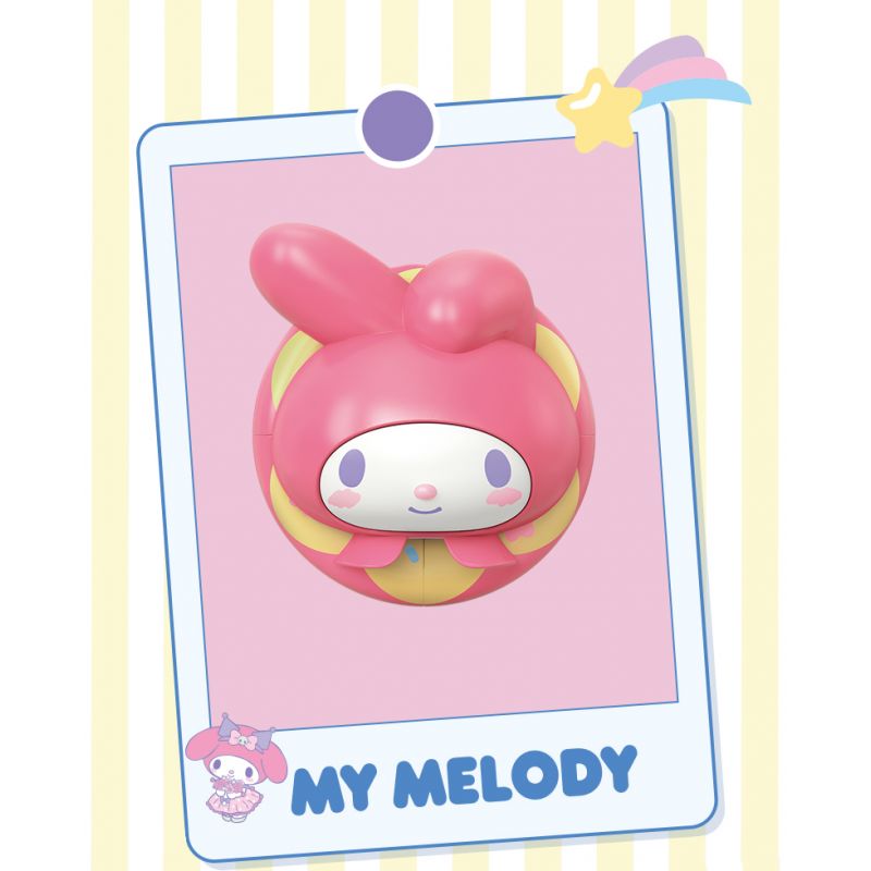 TOP TOY TC2204 2204 non  BÁNH RÁN GIA ĐÌNH SANRIO 4 LOẠI NAM CHÂM GẮN TỦ LẠNH MELODY PACHA COOLOMI BIG-EARED DOG bộ đồ chơi xếp lắp ráp ghép mô hình Gear SANRIO CHARACTERS DONUT FRIDGE MAGNET Đồ Lắp Ghép