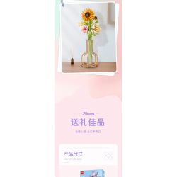 TOP TOY TC1107 1107 non  BÓ HOA ELISE THANH LỊCH bộ đồ chơi xếp lắp ráp ghép mô hình Flowers FLOWERS BOUQUET 300 khối