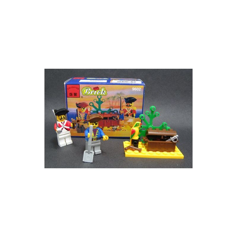 NOT Lego PIRATES PLUNDER 6237 Enlighten 9602 Qman 9602 xếp lắp ráp ghép mô hình CƯỚP BIỂN BÓC Pirates Of The Caribbean Cướp Biển Vùng Caribe 21 khối