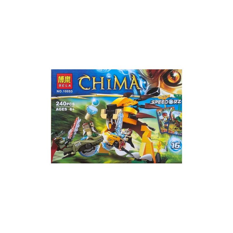 NOT Lego ULTIMATE SPEEDOR TOURNAMENT 70115 Bela 10053 Lari 10053 xếp lắp ráp ghép mô hình GIẢI ĐẤU ULTIMATE SPEEDOR TỐC ĐỘ TỐI THƯỢNG Legends Of Chima Bộ Tộc Thú 246 khối