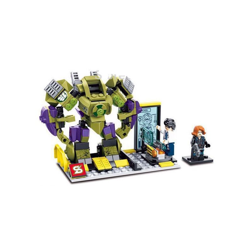 SY 361A non Lego BRUCE BANNER MECHA bộ đồ chơi xếp lắp ráp ghép mô hình Super Heroes HULK BRUCE BANNER MECHA Siêu Nhân Anh Hùng 234 khối