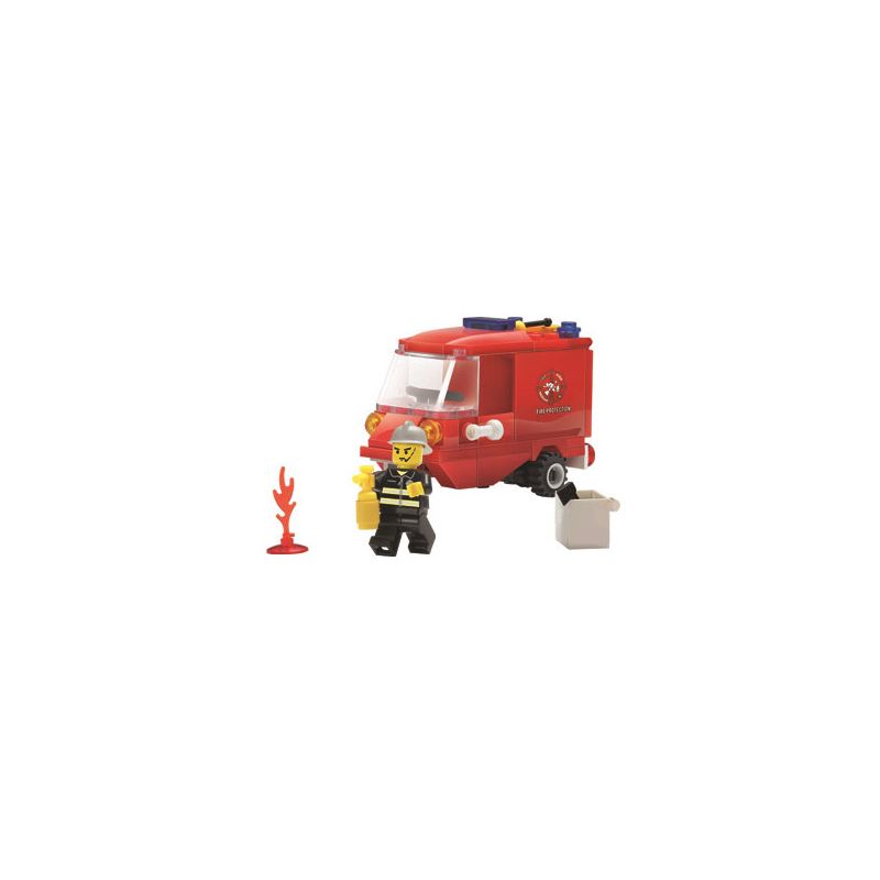 Kazi KY8058 8058 non Lego XE CỨU HỎA HẠNG NHẸ bộ đồ chơi xếp lắp ráp ghép mô hình City FIRE FIGHT Thành Phố 71 khối