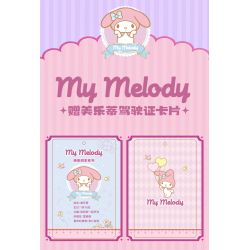 TOP TOY TC1710 1710 non  SANRIO VUI VẺ CUỐI TUẦN XE KẸO GIAI ĐIỆU bộ đồ chơi xếp lắp ráp ghép mô hình MY MELODY