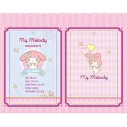 TOP TOY TC1710 1710 non  SANRIO VUI VẺ CUỐI TUẦN XE KẸO GIAI ĐIỆU bộ đồ chơi xếp lắp ráp ghép mô hình MY MELODY