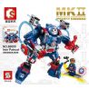 SEMBO WEKKI VIGGI 60000 non  MECHA THÉP HULKBUSTER MK2 bộ đồ chơi xếp lắp ráp ghép mô hình Super Heroes IRON PARTRUOT Siêu Nhân Anh Hùng 339 khối