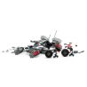 GUDI 8215 non  XE THIẾT GIÁP ĐỊA HÌNH GẮN PHÁO bộ đồ chơi xếp lắp ráp ghép mô hình Earth Border Biến Giới Trái Đất 296 khối