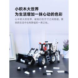 ONEBOT MITU MI OBDZJ10AIQI 10AIQI non  MÁY XÚC LẬT LIÊN HỢP bộ đồ chơi xếp lắp ráp ghép mô hình  Kỹ Thuật Công Nghệ Cao Mô Hình Phương Tiện 750 khối