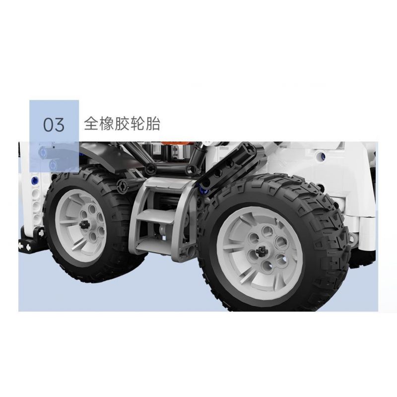 ONEBOT MITU MI OBDZJ10AIQI 10AIQI non  MÁY XÚC LẬT LIÊN HỢP bộ đồ chơi xếp lắp ráp ghép mô hình  Kỹ Thuật Công Nghệ Cao Mô Hình Phương Tiện 750 khối