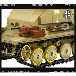 COBI 3050 non  ĐẠI ĐỘI ANH HÙNG 3 PHÁO CHỐNG TĂNG WEASEL MARDER III SD.KFZ.139 CỦA ĐỨC tỷ lệ 1:35 bộ đồ chơi xếp lắp ráp ghép mô hình Military Army Quân Sự Bộ Đội 420 khối