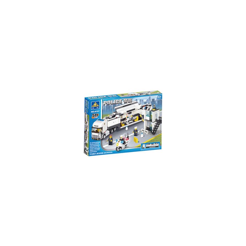 NOT Lego POLICE COMMAND CENTER 7743 Kazi KY6727 6727 xếp lắp ráp ghép mô hình TRUNG TÂM CHỈ HUY CẢNH SÁT XE TẢI City Thành Phố 524 khối