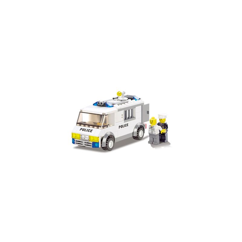 NOT Lego PRISONER TRANSPORT 7245-2 Kazi KY6730 6730 xếp lắp ráp ghép mô hình VẬN CHUYỂN TÙ NHÂN City Thành Phố 98 khối