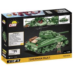 COBI 3044 non  ĐẠI ĐỘI ANH HÙNG 3 SHERMAN M4A1 tỷ lệ 1:35 bộ đồ chơi xếp lắp ráp ghép mô hình Military Army Quân Sự Bộ Đội 615 khối